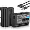 ENEGON EN-EL15/EL15c Batteria di ricambio USB-C a carica diretta 2100 mAh,per Nikon EN-EL15,compatibile con Nikon D7100, D750, D7000, D7200, D600, D610, D880, D810 D800 Z5 Z6 Z7