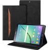 Auslbin Custodia per Samsung Galaxy Tab S2 9.7 Pollice (SM-T810/T815/T815/T819) Pelle PU Cover Tablet Case con Supporto Funzione (Nero)