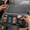 Scatola Porta Carte Trasparente con 8 Scomparti, per giochi di carte - per casa