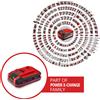 Einhell Batteria 18 V Einhell Sealed Power X-Change Plus 4 Ah