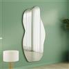 Dmora Specchio Mivila 70x175h cm Trasparente Forma Nuvola Tipologia a Parete, Colore Struttura Trasparente