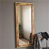 Dmora Specchio Nelolo 50x110h cm Marrone Rovere Forma Rettangolare Tipologia a Parete, Colore Struttura Trasparente