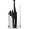 ECHTWERK Portarotolo da cucina, Portasciugamani, Portarotolo in acciaio inox, facile da strappare, facile da usare, verticale, robusto, Edizione argento, 15,5 x 33 cm
