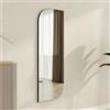 Dmora Specchio Nelana 40x120h cm Nero Forma Rettangolare Tipologia a Parete, Colore Struttura Trasparente