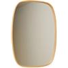 Dmora Specchio Nerono 62x88h cm Marrone Rovere Forma Ovale Tipologia a Parete, Colore Struttura Trasparente