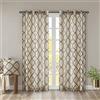Madison Park Saratoga Tenda per finestra con filtro della luce, 1 pannello passacavo, tendaggio/mantovana per soggiorno, camera da letto e dormitorio, 50 x 84 cm, kaki