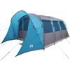 GPUTYGHN Tenda familiare con tetto, verde, bianco, poliestere, fibra di vetro, 576 x 325 x 213 cm
