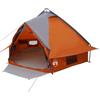 GPUTYGHN Tenda tepee per 10 persone, verde, bianco, 567 x 470 x 242 cm, con aste