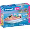 Playmobil 72122 x Barbie Barca dell'Avventura con Barbie, Ken e Wakeboard