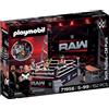 Playmobil 71956 WWE RAW Ring Collectors Set con CM Punk e Seth Rollins