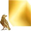 Generico Foglio D'Oro | 5 Pezzi Forniture Artigianato A Doppia Faccia | Fogli Per Sbalzo In Metallo Lamina Da Lavorazione,Per Montaggio Embossing Lavorazione Artigianato Progetti Artistici Con Scarti Decorazio