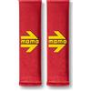 MOMO Set 2 Cuscini per Cinture di Sicurezza Auto Rosso/Giallo