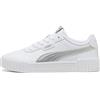 PUMA Sneakers Carina 3.0 Metallizzato Dream da donna, Scarpe, Bianco, 35.5