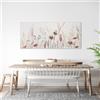 BUBOLA&NAIBO Dipinto su tela Fiori, beige, bianco 150 x 65 cm