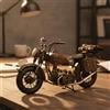 Motocicletta Decorativa con Borsa Laterale Artigianale Decorazione Compatto