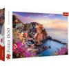 Trefl, Puzzle, Veduta del paese di Manarola, 1500 Elementi, Alta Qualità, Paesaggio, Italia, Cinque Terre, Vacanza, Veduta Romantica, per adulti e Bambini dai 12 anni
