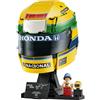 LEGO Editions 43024 Casco Ayrton Senna, Merch da F1 con Minifigure da Collezione