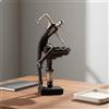 Statuetta Snooker Finitura Liscia Modello Giocatore di Biliardo per Soggiorno