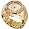 Fossil Ring Watch for Women, Quartz Two Hand Movement with Stainless Steel Strap