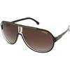 Carrera Carrera 1057/S 2M2/HA | Occhiali da Sole Graduati o Non Graduati | Prova Online | Unisex | Plastica | Pilot | Nero, Oro | Adrialenti