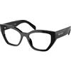 Prada PR A16V 16K1O1 | Occhiali da Vista Graduati | Prova Online | Plastica | Cat Eye, Ovali / Ellittici | Nero | Adrialenti