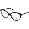 Prada PR 08YV 1AB1O1 | Occhiali da Vista Graduati | Prova Online | Plastica | Tondi | Nero | Adrialenti