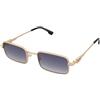 Dsquared2 D2 0104/S LKS/08 | Occhiali da Sole Graduati o Non Graduati | Metallo | Rettangolari | Blu, Oro | Adrialenti