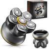 MAXGROOM MAXGROOOM 6D Rasoio Testa Calva Design Octo-Flex, Rasatura Comfortevole | 8.000 giri/min Rasoio Elettrico Capelli Uomo 0 mm, Rasatura Precisa e Fluida, Impermeabilità IPX7, Ricarica USB‑C
