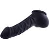TOYLIE lattice guaina pene Franz nero Lunghezza del pozzo: 14 cm - Penis sleeve con scroto e glande marcato