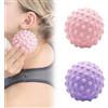 Tokaneit Palline da Massaggio,Palla per Massaggio ai Piedi,Massaggiatore per Fascite Plantare,Palline Massaggiatore Piedi Antiscivolo Semirigide,Spiky Trigger Point Ball per Riabilitazione 2 Pezzi Tokaneit