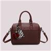 Mimì Muà Mimi Mua borsa bauletto con charm e cuore PRUGNA