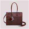 Mimì Muà Mimi Mua borsa tote con charm e cuore PRUGNA