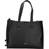 Twin Set TWINSET Borsa Shopping Bicolor Logo Nero/Cherry Wood
