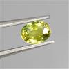 Egemdiamond Verde Naturale Taglio Ovale Giallo Zaffiro Australia 1.15ct 7x5mm Gemma Completo