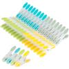Romon Mollette, 30 Pezzi Mollettes Colorate in Plastica per Biancheria, Portamollette da Esterno per Asciugamani da Spiaggia, Mollette Antivento per Asciugamani, Coperte, Lenzuola e Abiti