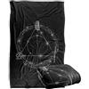 LOGOVISION Harry Potter Deathly Hallows Glow Coperta super morbida al tatto setoso - 91 x 147 cm