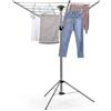EASYmaxx Stendibiancheria pieghevole per interni ed esterni, 1 x 1,2 x 1,4 m | regolabile in altezza su 4 livelli, resistente alle intemperie e leggero 2,5 kg [alluminio]