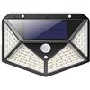 DRIWEI Faretto esterno pannello solare 114 led applique sensore movimento crepuscolare