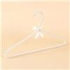 BrightGlow Grucce con perline per adulti, eleganti, con fiocco, per armadio, in plastica, con perle, per armadio, bianco, 5 pezzi