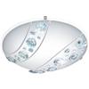 Eglo LED lampada da soffitto Nerini, 1 fiamma classica, lampada soggiorno | in metallo, vetro con cristalli bianco, nero, trasparente, lampada camera, LED corridoio luce neutra