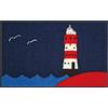 Wash+Dry - Tappeto Leuchtturm 50x75, Blu