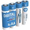 ANSMANN 4x Batterie ricaricabili stilo AA - Tipo 2850 (min. 2650 mAh) 1,2V NiMH - Pila a ricarica veloce - fino a 1000 cicli di ricarica eco-friendly