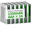 Granicell Confezione da 24 Batterie AAA Litio - 1350 mAh 1.5V Non Ricaricabili Pile AAA, Durata Prolungata & Prestazioni Costanti AAA, Per Fotocamere, Torce, Giocattoli e Dispositivi Elettronici