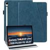 laddutoi Cover per Samsung Galaxy Tab S10 Lite/S10 FE/S9 FE, Blu | Custodia per Tab S10 Lite 10.9" in PU Pelle, Supporto Stand, Slot per Schede, Protettiva Flip Folio Tablet Cover Case