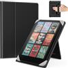 MoKo Custodia per 6 Pollici Kindle eReader da Tablet, Nero | Accessori eReader per 6 Kindle/Kobo Clara/Tolino E-Book Tablets, Custodia Leggera Folio ,Cinghia da Mano, Cavalletto