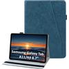 laddutoi Cover per Samsung Galaxy Tab A11 2025/A9 2023 8.7, Blu | Custodia per SM-X130/X135/X110/X115 in PU Pelle, Supporto Stand, Slot per Schede, Protettiva Flip Folio Tablet Cover Case