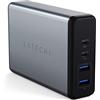 SATECHI 108W Caricatore USB-C da Scrivania | 2x USB-C PD (90W + 18W), 2x USB-A, ricarica fino a 4 dispositivi, per MacBook, iPad, iPhone e Windows