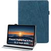 laddutoi Cover per Xiaomi Pad 8/8 Pro 2025/Pad 7/7 Pro 11,2", Blu | Custodia per Xiaomi Pad 7/8 in PU Pelle, Supporto Stand, Slot per Schede, Protettiva Flip Folio Tablet Cover Case