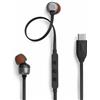 JBL TUNE310C - Auricolari con connessione USB di tipo C, 96 kHz/24 bit DAC integrato, telecomando a 3 pulsanti con microfono per chiamate/cavo piatto, 3 tipi di equalizzatore preimpostato inclusi,
