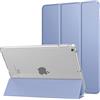 MoKo Cover Custodia Per iPad 6a/5a Gen.2018/2017 da 9,7, Lavanda | Ultra Sottile Leggero Custodia con Funzione di Auto Sveglia/Sonno Retro Semi-Trasparente Rigido